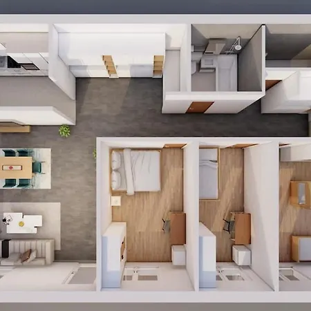 Apartment Beautiful Modern Family With Free Parking *